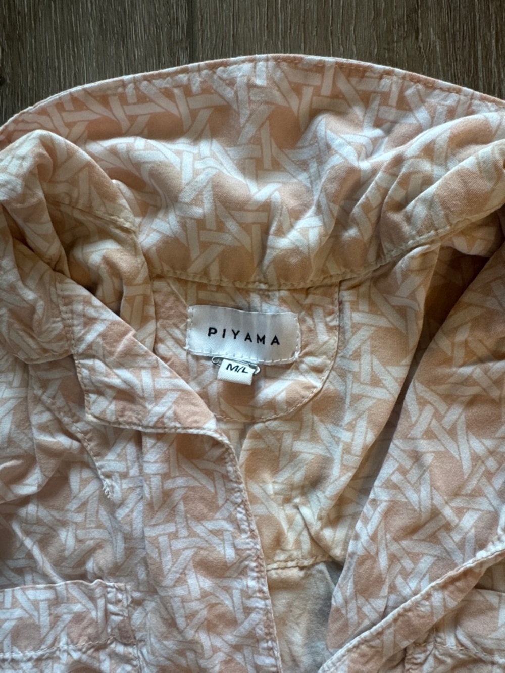 Piyama Women's Peach Patterned Pajama Set - Picture 2 of 4